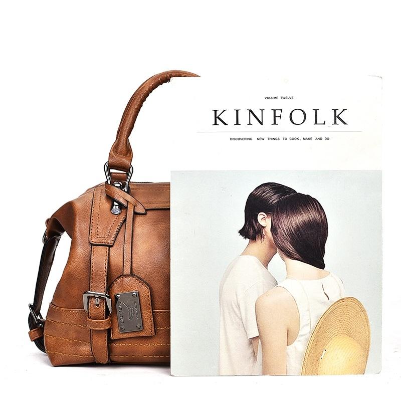 Retro Pu Shoulder Bag Pink 9