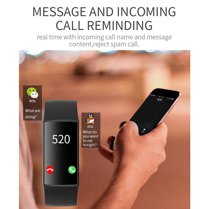 Waterproof Smart Bracelet With Step Heart And Sleep Monitoring - Ip67 - Green 14