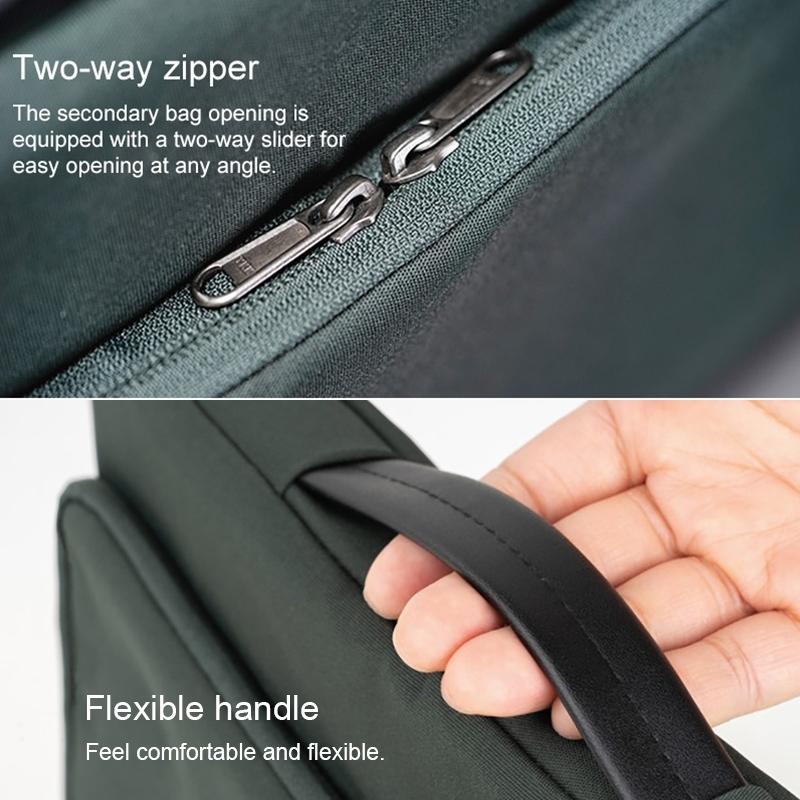 Waterproof Laptop Handbag - Portable and Durable - Green 6