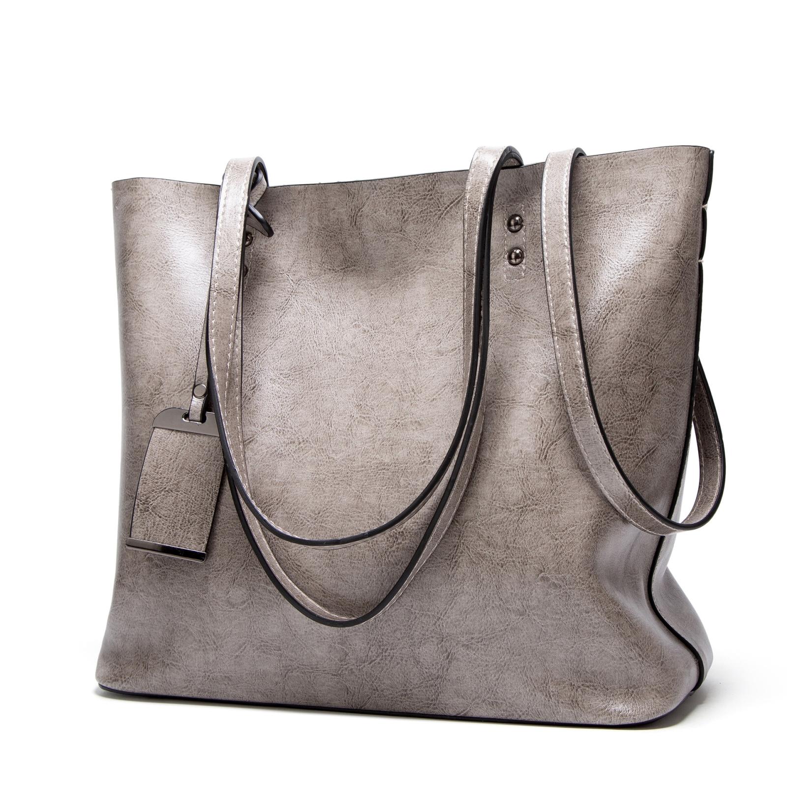 Stylish Pu Leather Women Crossbody Bag - Grey
