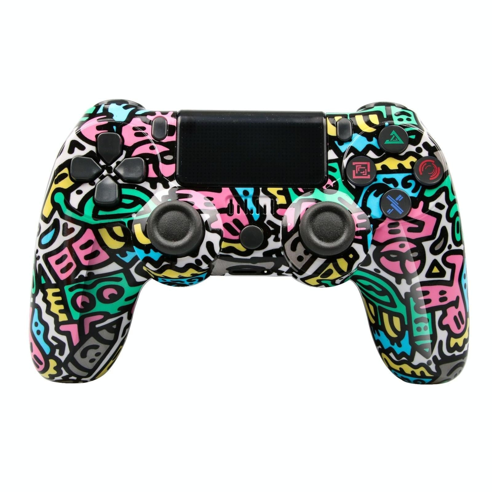 Wireless Bluetooth Game Controller for Ps4 with Dual Vibration and Light Strip - Letter 1