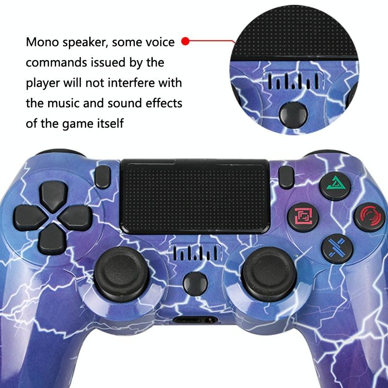 Wireless Bluetooth Game Controller for Ps4 with Dual Vibration and Light Strip - Letter 5