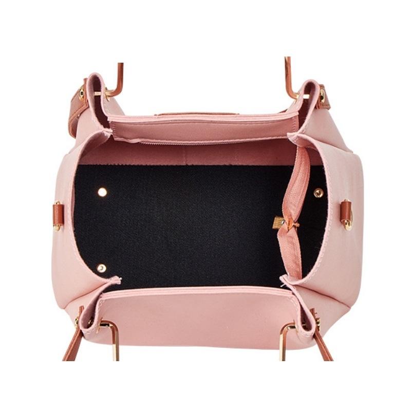 Versatile 4-in-1 Messenger Bag for Women - Fashionable & Spacious - Pink 3
