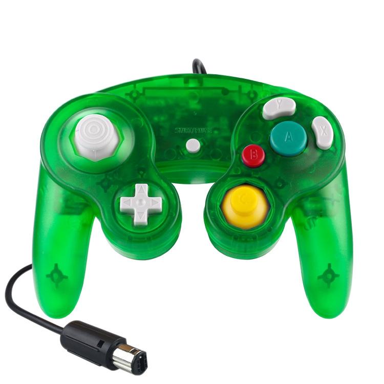 5 Piece Wired Game Controller for Nintendo Ngc - Transparent Purple 8