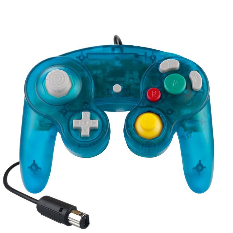 5 Piece Wired Game Controller for Nintendo Ngc - Transparent Purple 13