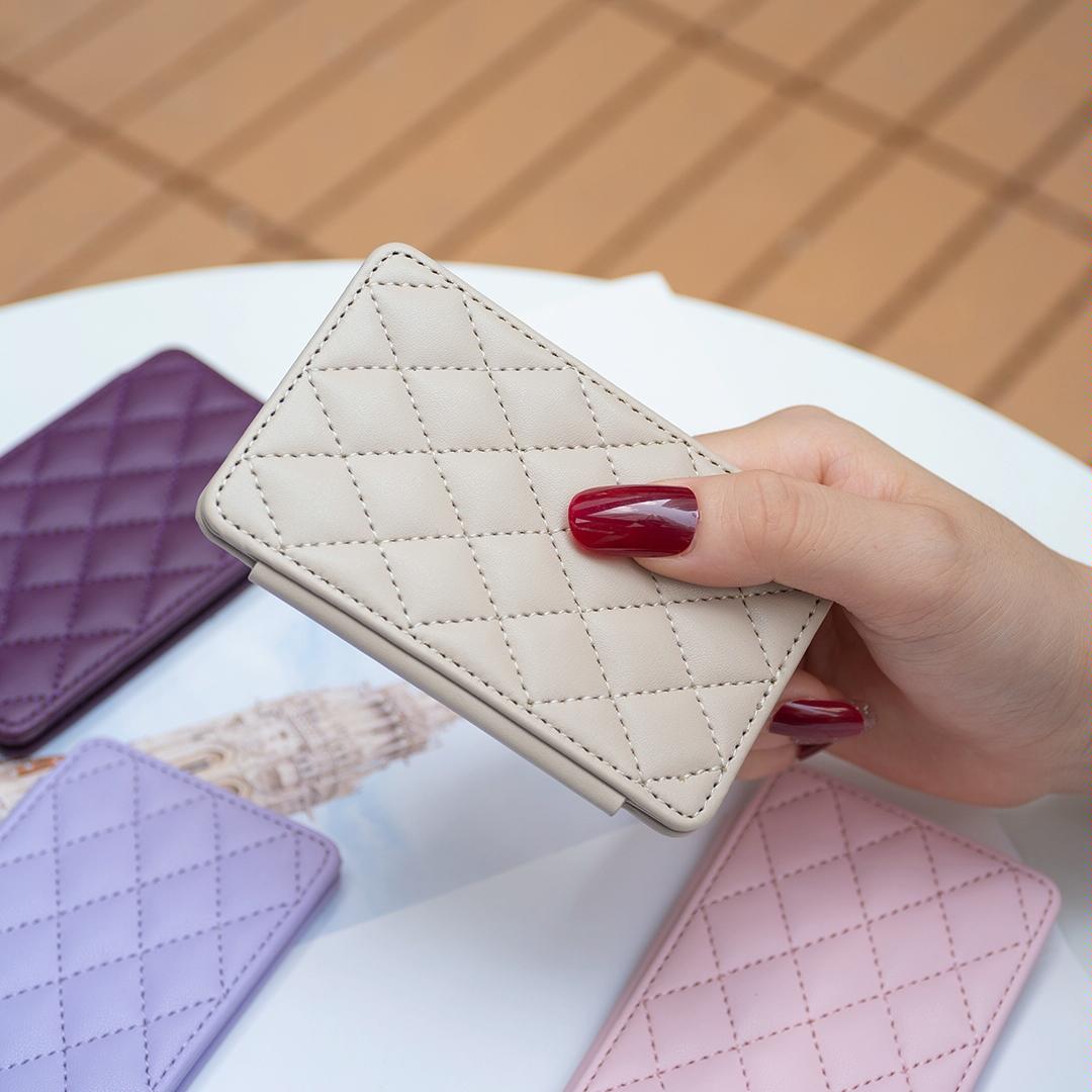 Rhombus Pattern Card Bag Back Sticker For Mobile Phones - Purple 6