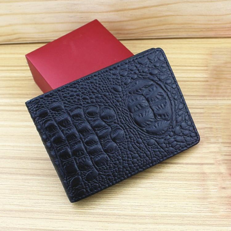 Universal Crocodile Pattern Driver License Cover With Card Slot - Rose Red 9