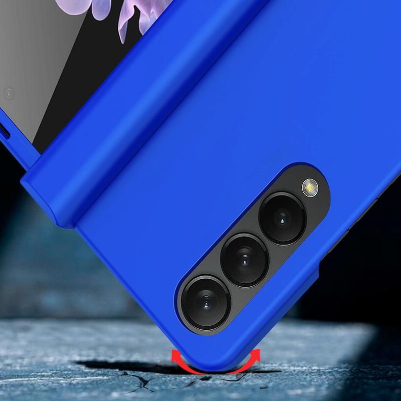 For Samsung Galaxy Z Fold4 5G Foldable Skin Feel Case - Light Purple 8