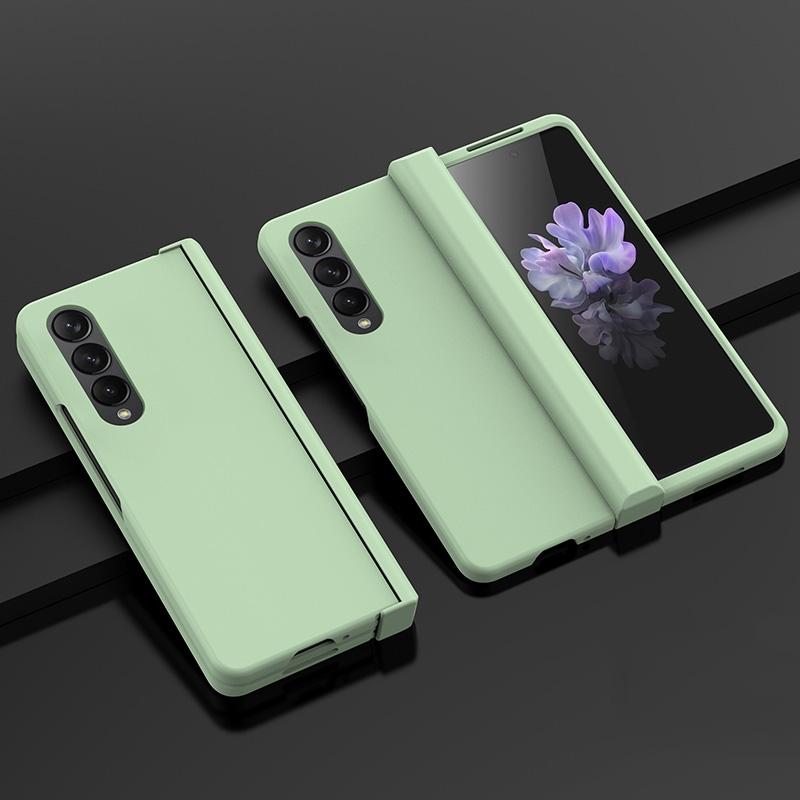 For Samsung Galaxy Z Fold4 5G Foldable Skin Feel Case - Light Purple 9