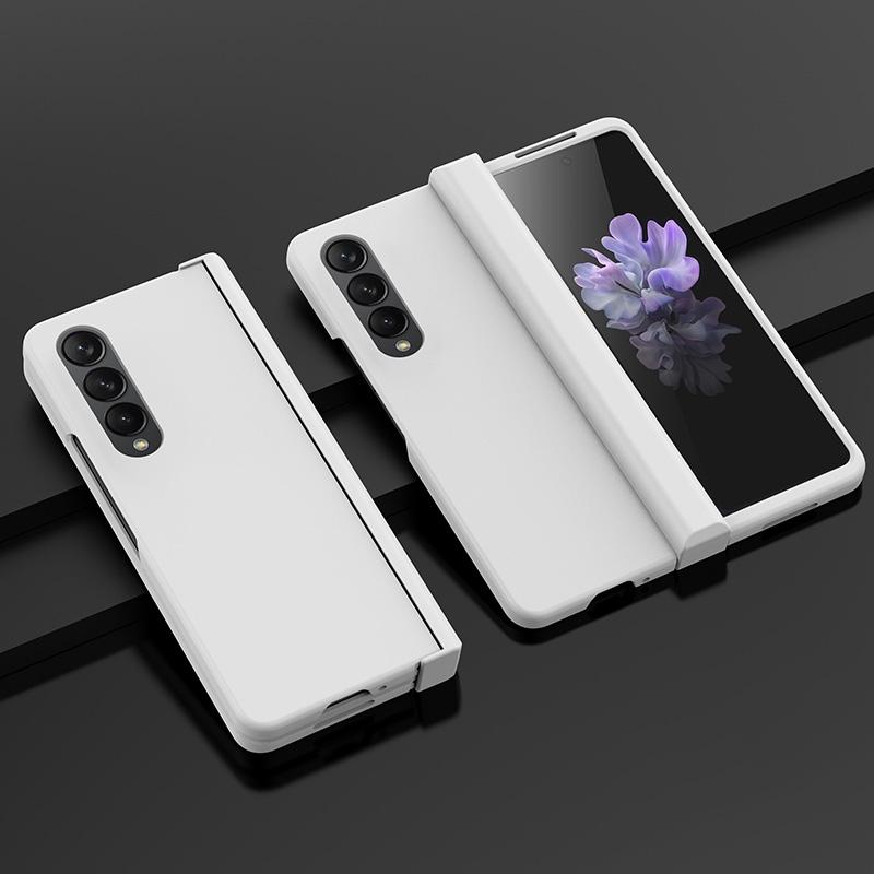 For Samsung Galaxy Z Fold4 5G Foldable Skin Feel Case - Light Purple 11