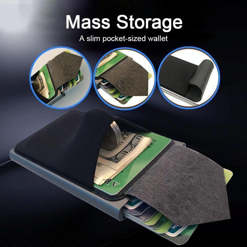 Metal Rfid Card Holder Wallet - Compact Design - Rose Gold 7