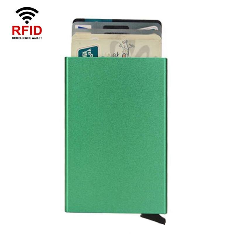 Metal Rfid Card Holder Wallet - Compact Design - Rose Gold 15