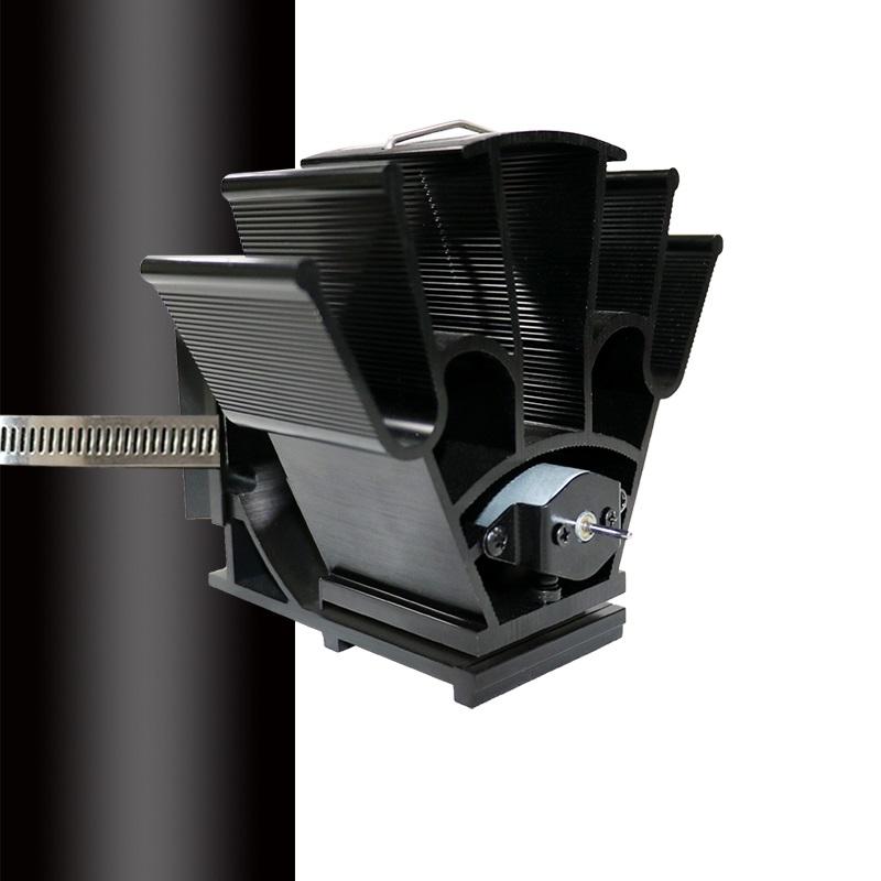 Thermodynamic Wall Mounted Fireplace Fan - no Magnets - Rose Red 4