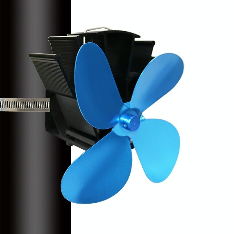 Thermodynamic Wall Mounted Fireplace Fan - no Magnets - Rose Red 11