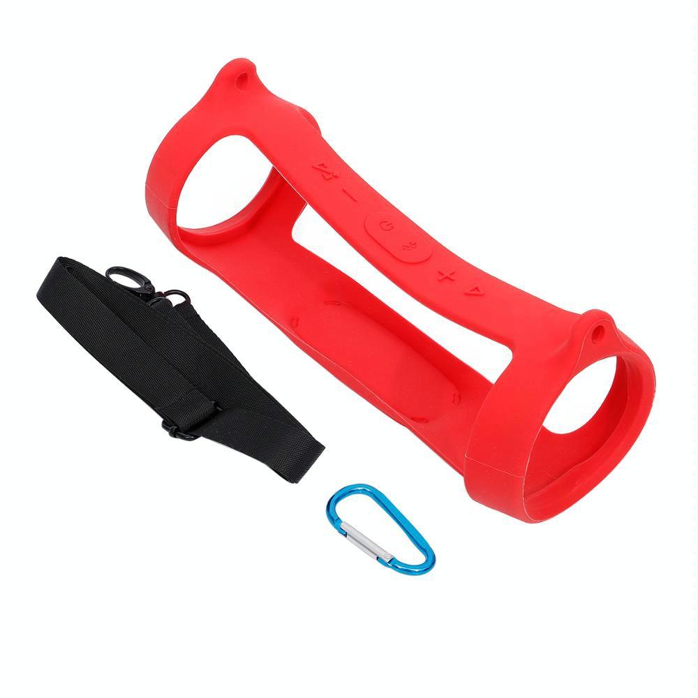 Jbl Charge 4 Speaker Cover with Strap & Carabiner - Portable Silicone Protection - Mint Green 10