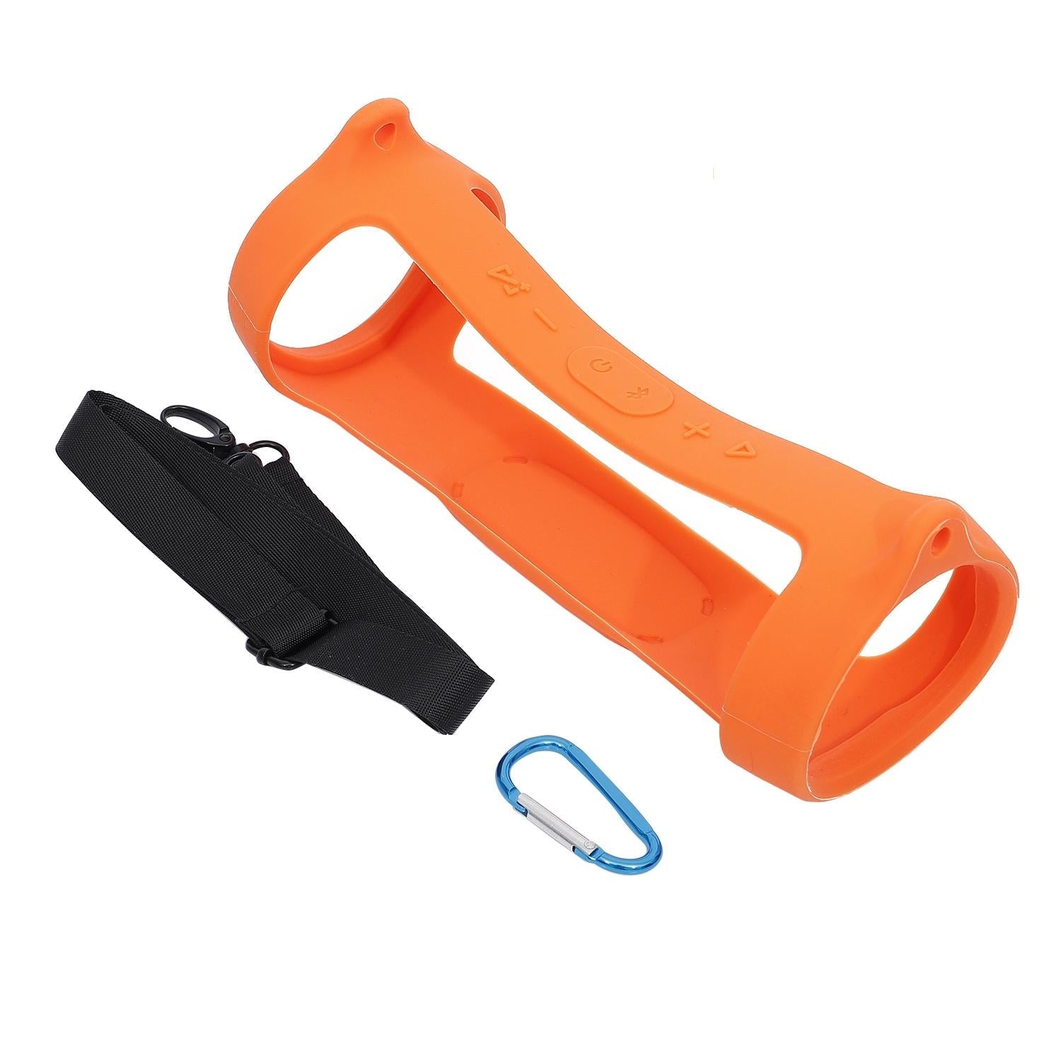 Jbl Charge 4 Speaker Cover with Strap & Carabiner - Portable Silicone Protection - Mint Green 11