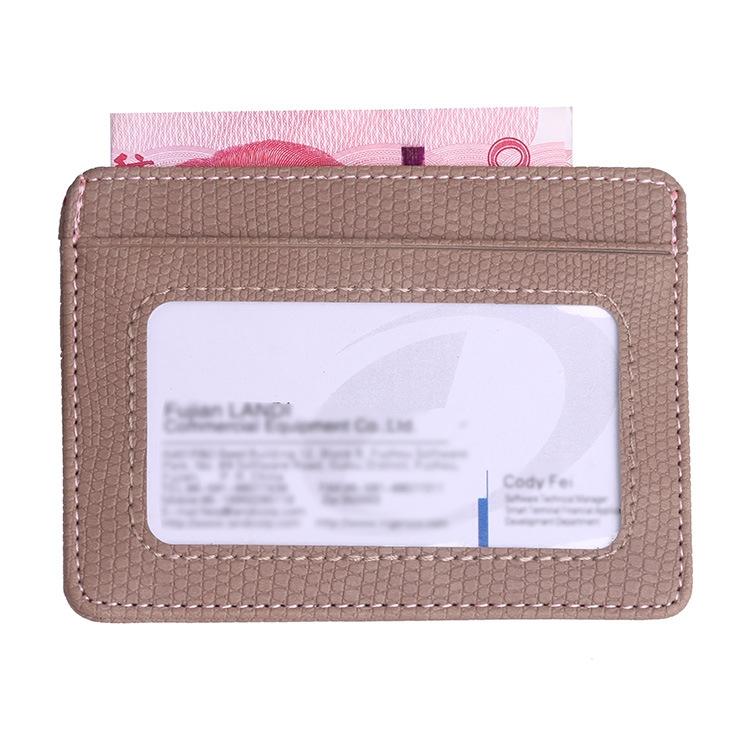 Pu Rfid Card Holder with Lizard Pattern - Orange 4