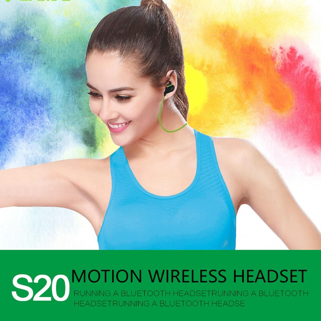 Wireless Bluetooth In-ear Headset with Magnetic Switch & Indicator Light - Green 9