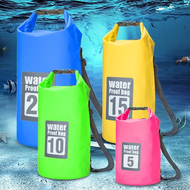 Waterproof Dual Shoulder Dry Bag 50L Capacity - Green 10