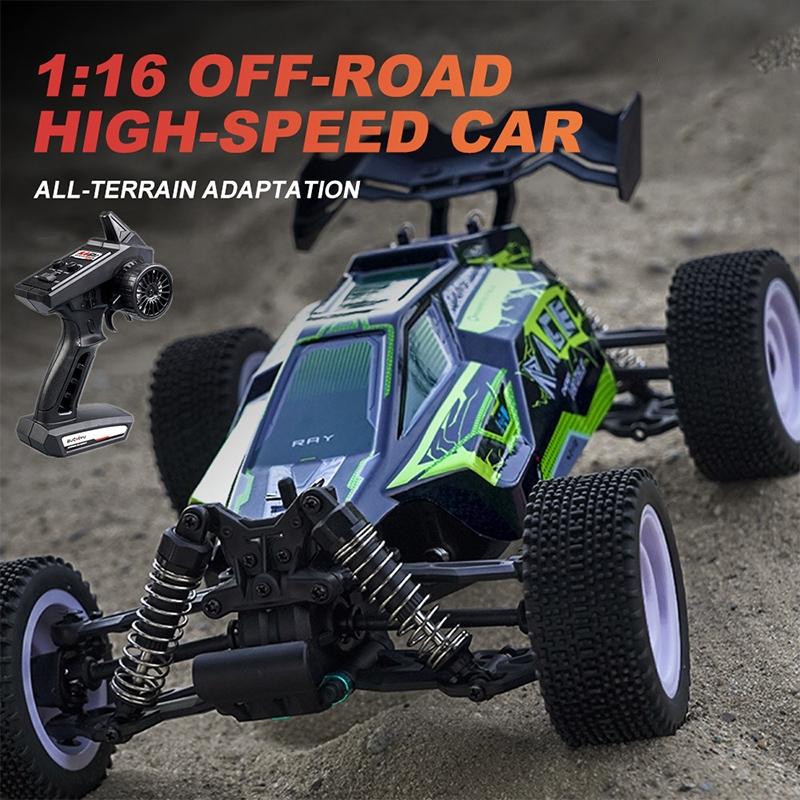 Green 1 16 2.4g Rc Off-road Racing Car Toy - Electric 4wd 4