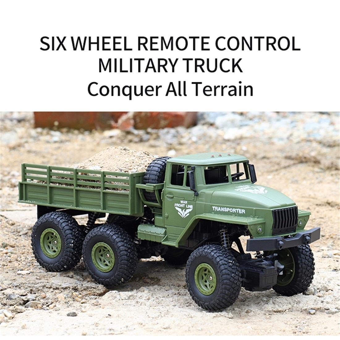2.4ghz 4ch Remote Control Dongfeng 7 Six-wheeled Armor Truck Toy - Green 8