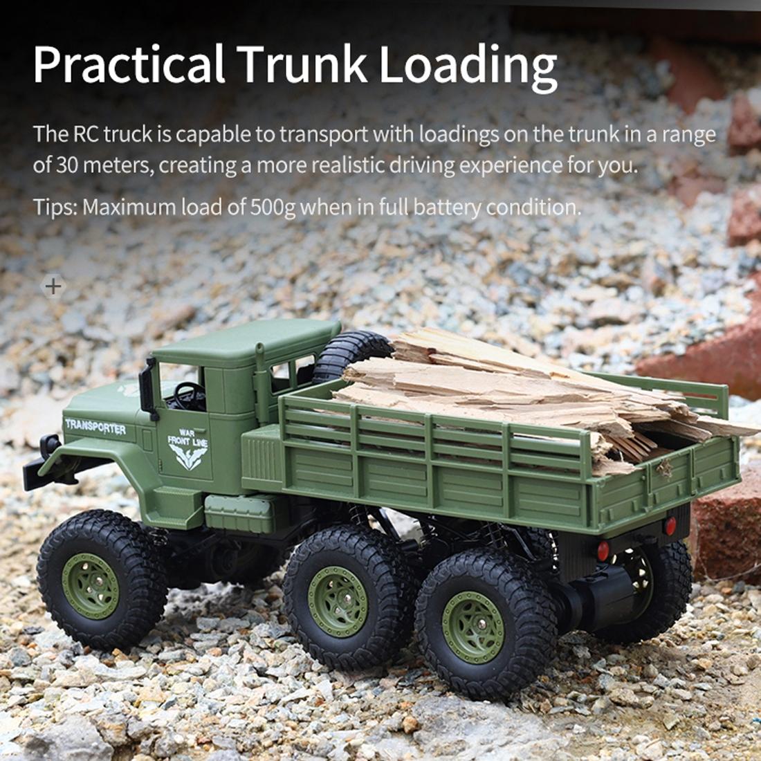 2.4ghz 4ch Remote Control Dongfeng 7 Six-wheeled Armor Truck Toy - Green 9