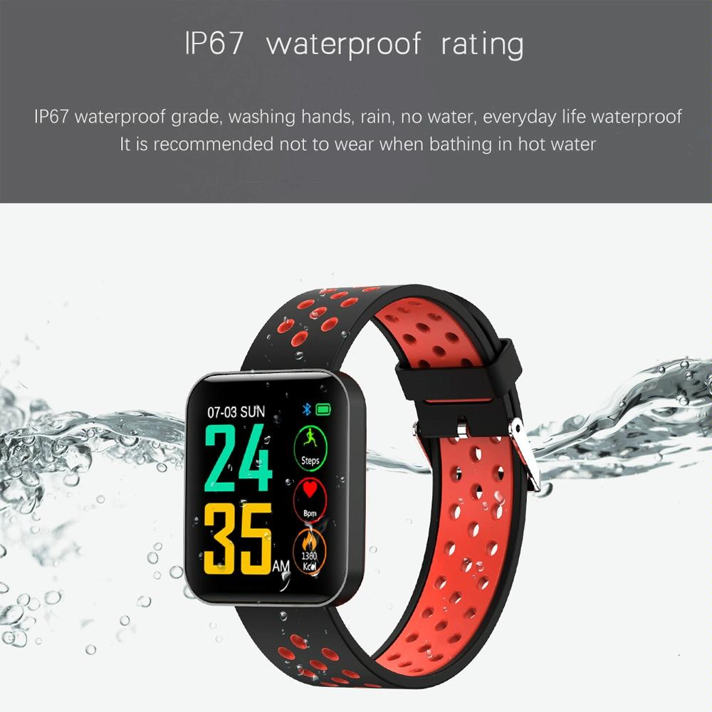 Waterproof Smart Bracelet With Tft Screen And Health Monitoring - Green 7