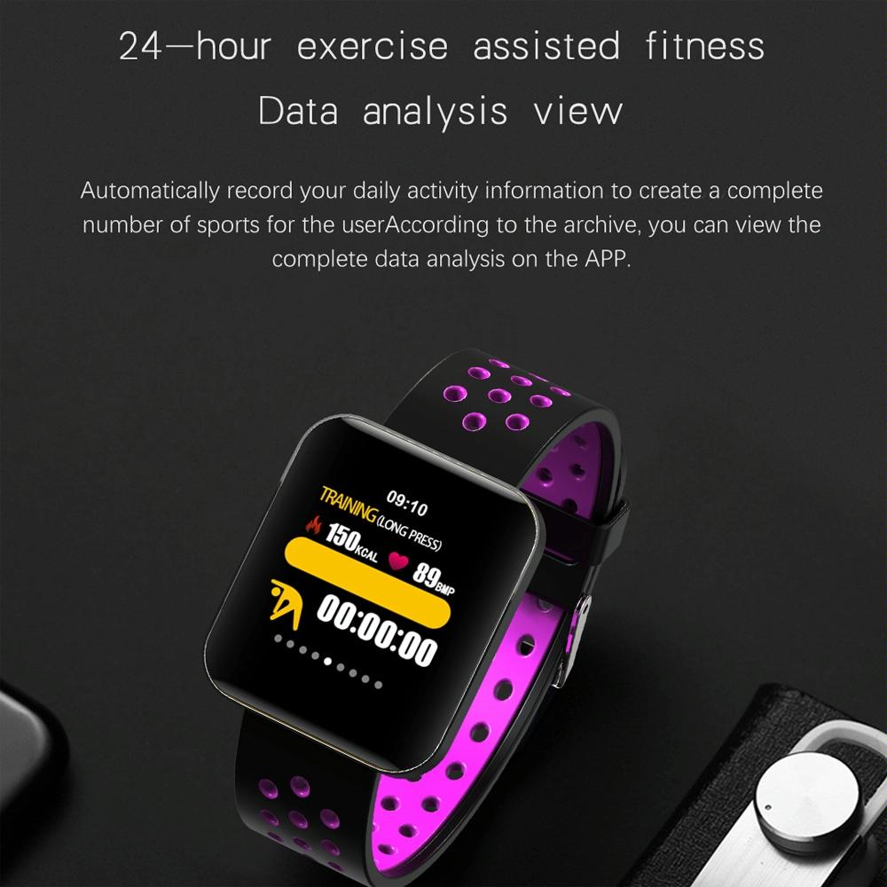 Waterproof Smart Bracelet With Tft Screen And Health Monitoring - Green 8