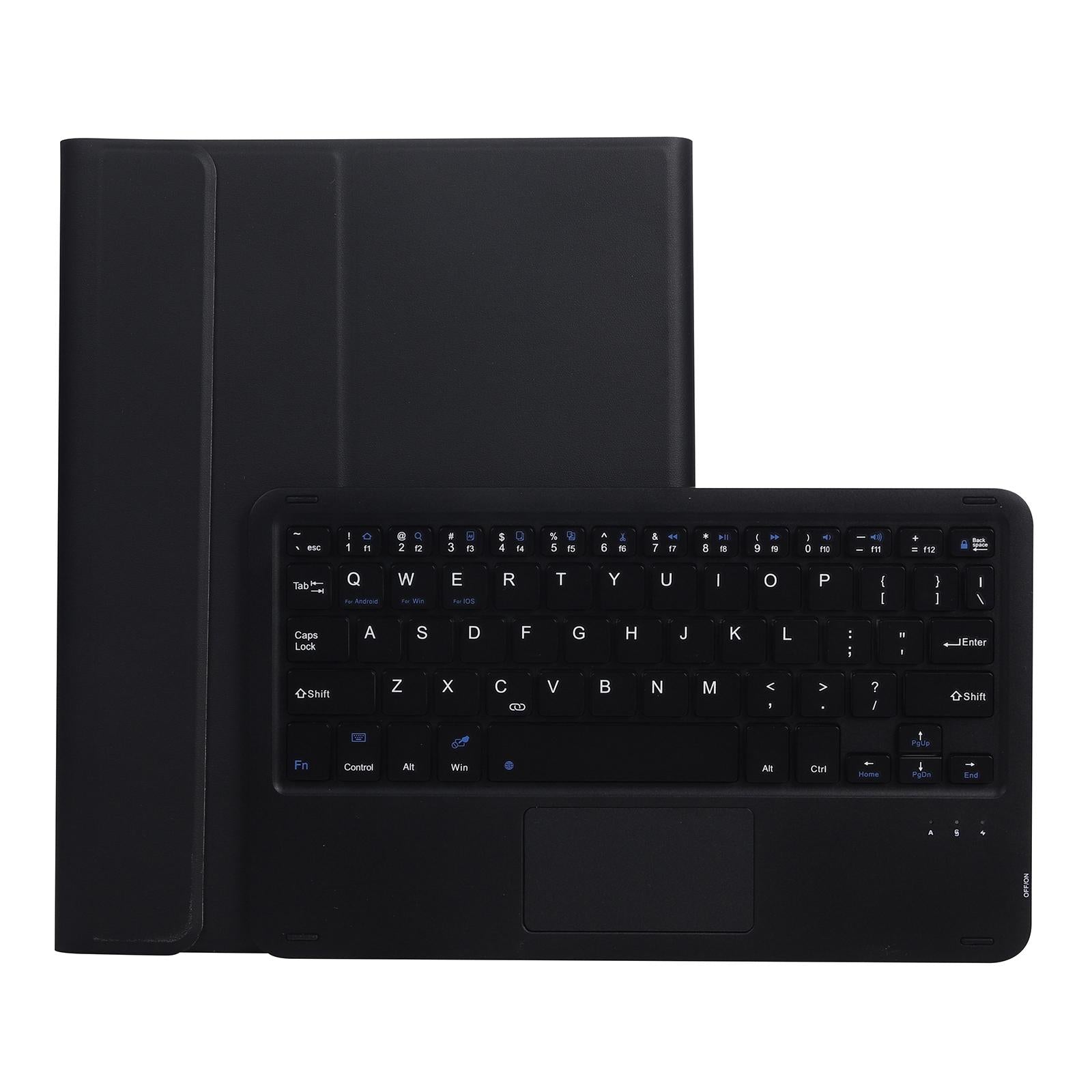 Bluetooth Keyboard Leather Case For Ipad Pro 10.5 With Touch Control - Lambskin Texture Compatible With 10.2 2021 & 2020 & 2019 / Air 3 - Dark Green 7