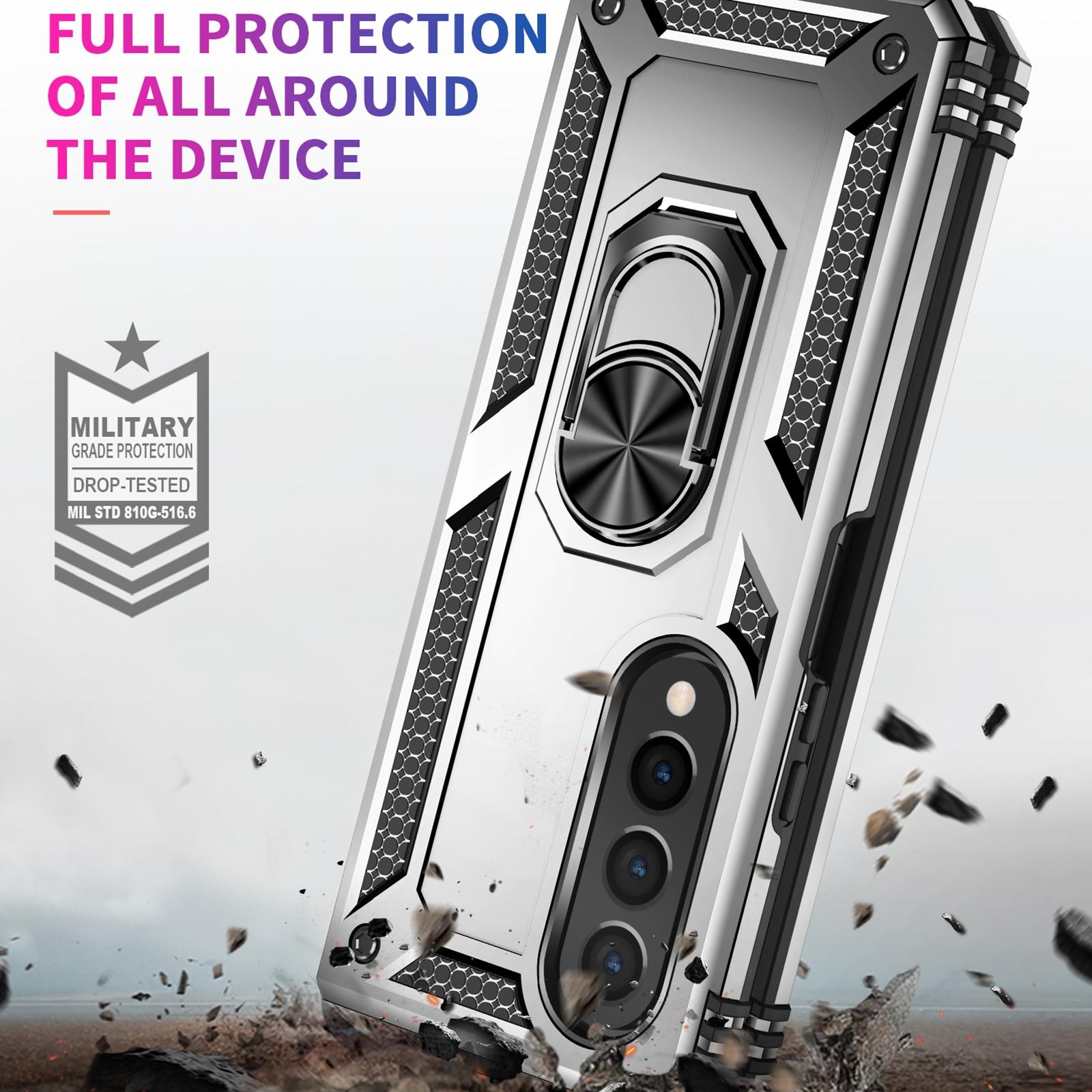 For Samsung Galaxy z Fold4 5G Tpu & Pc Shockproof Phone Case - Black 5