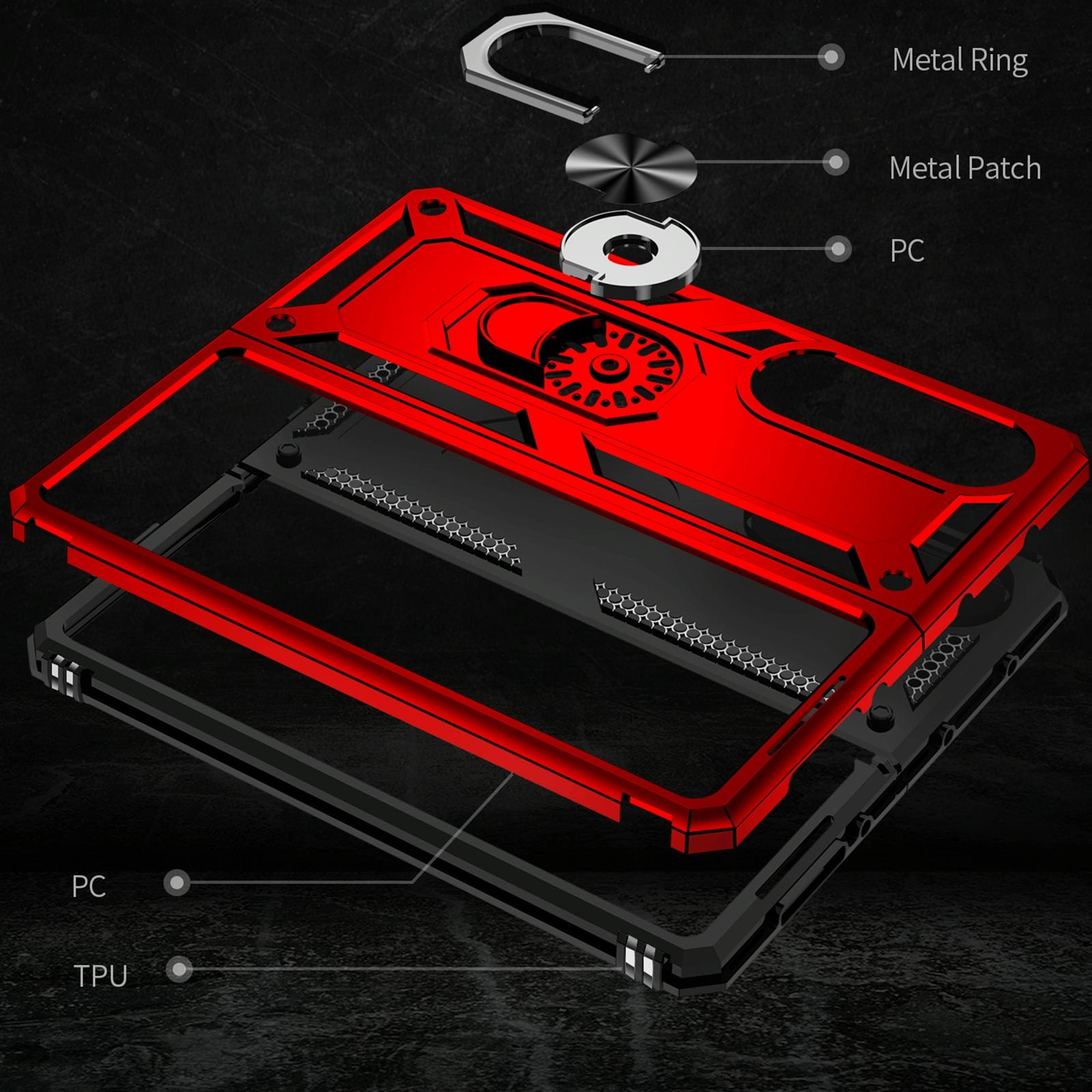 For Samsung Galaxy z Fold4 5G Tpu & Pc Shockproof Phone Case - Black 15