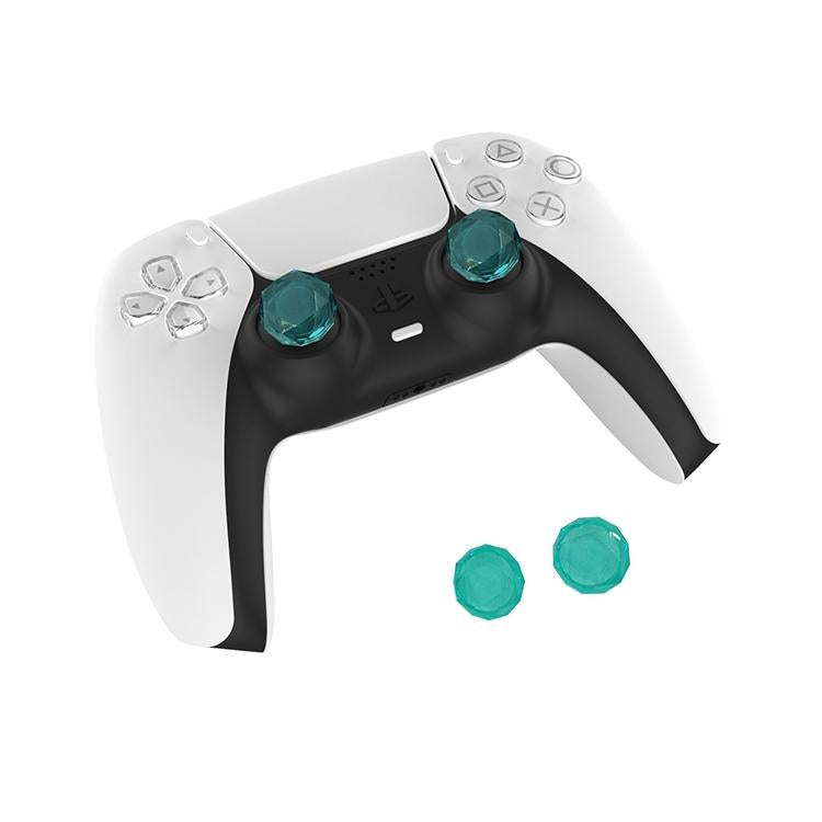 2 Pcs Diamond Texture Games Grip Caps for Ps5 - Green 4