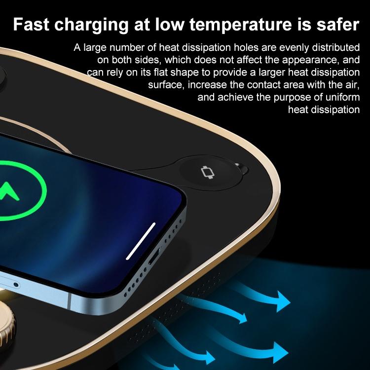 15W 3 In 1 Wireless Charger & Table Lamp - Green 5