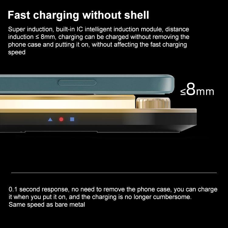 15W 3 In 1 Wireless Charger & Table Lamp - Green 6