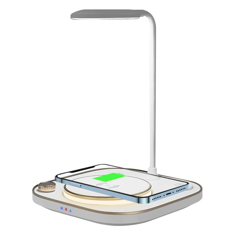 15W 3 In 1 Wireless Charger & Table Lamp - Green 10