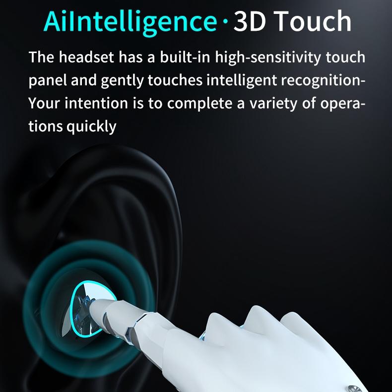 Wireless Bluetooth 5.0 Earphones with Digital Display and Charging Box - Green 5