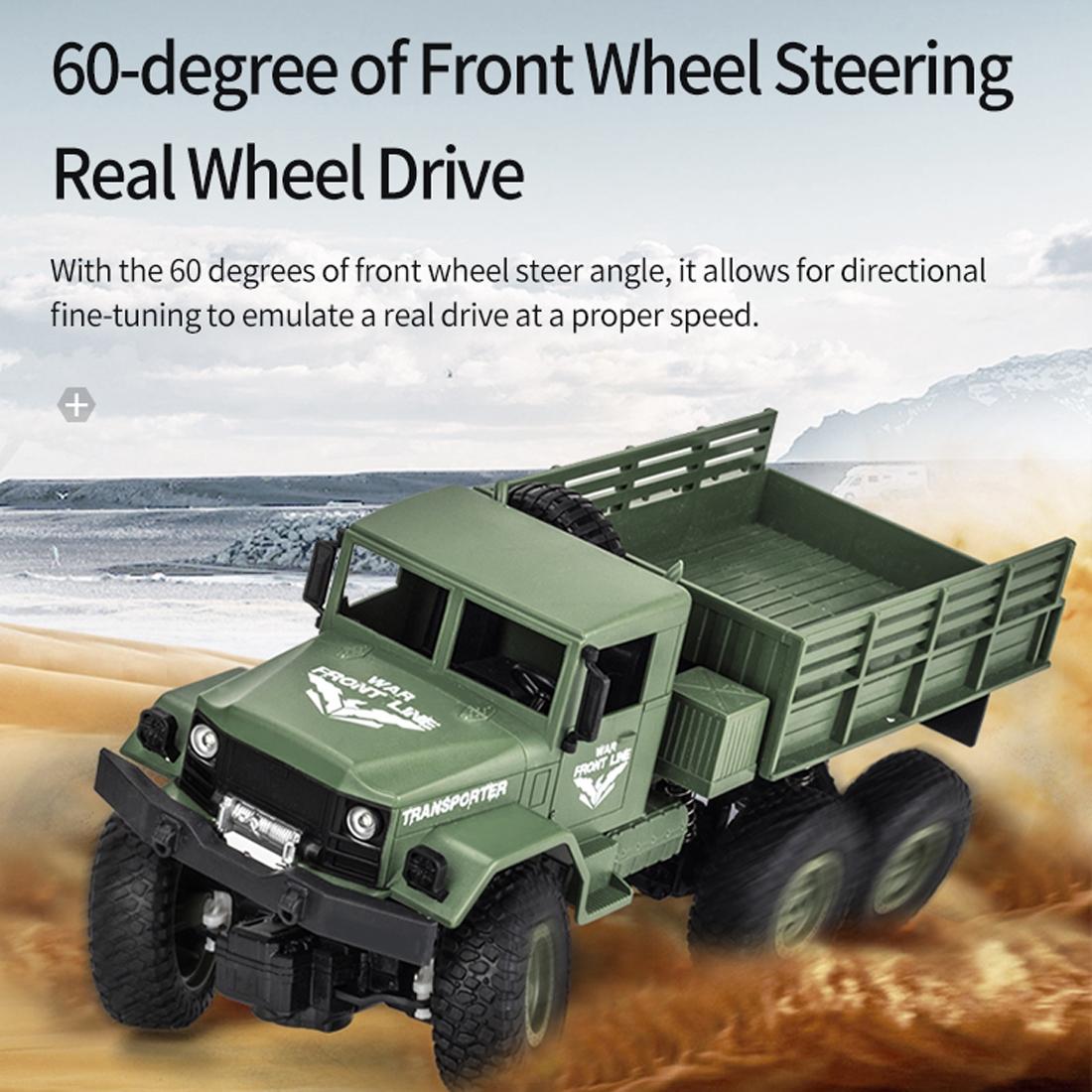2.4ghz 4ch Rc Dongfeng 8 Six-wheeled Armor Truck Toy - Green 7