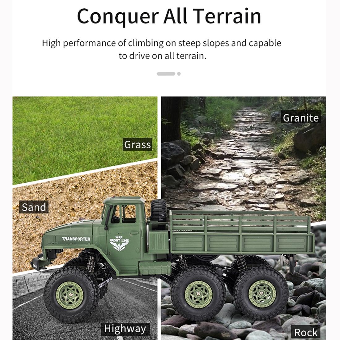 2.4ghz 4ch Rc Dongfeng 8 Six-wheeled Armor Truck Toy - Green 8