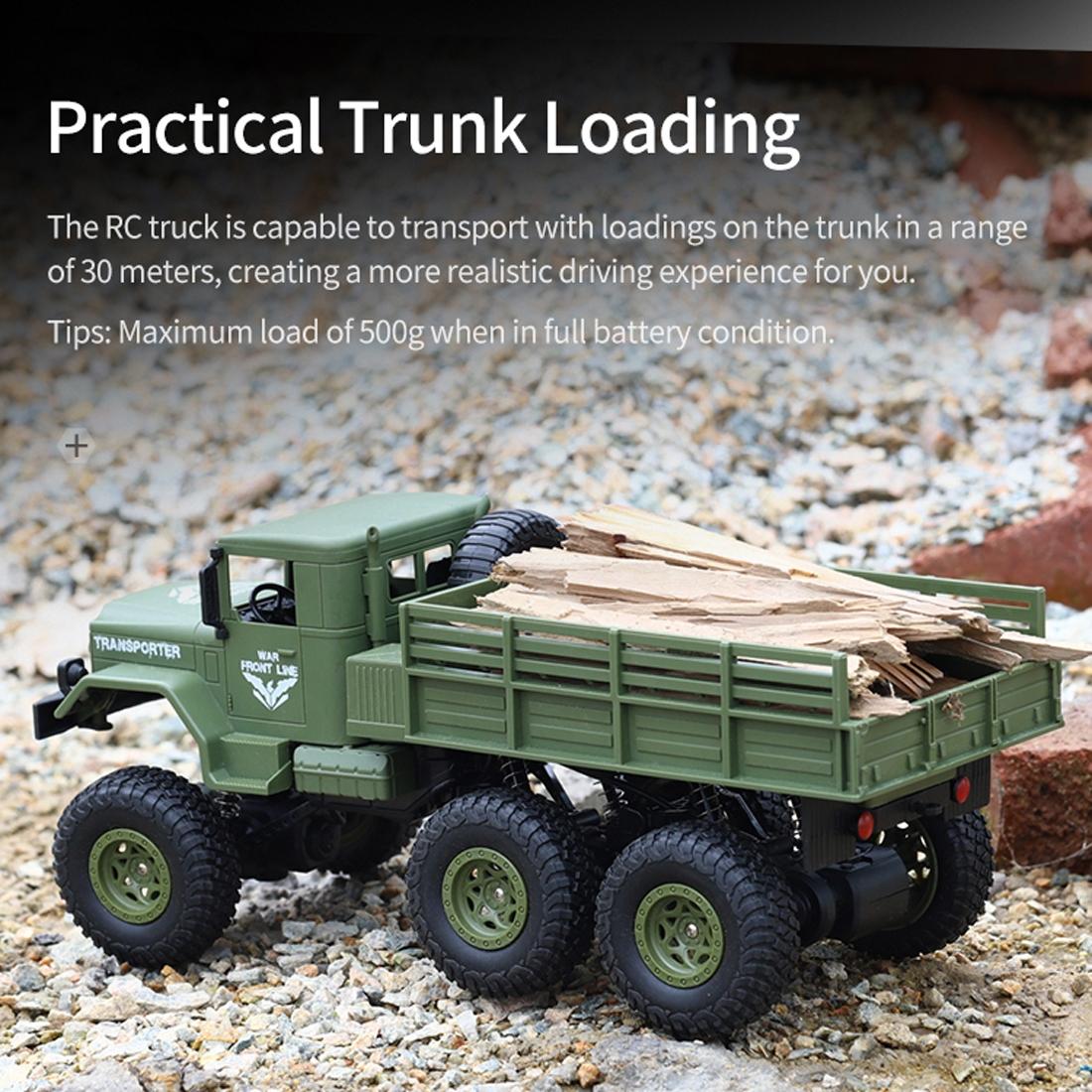2.4ghz 4ch Rc Dongfeng 8 Six-wheeled Armor Truck Toy - Green 9
