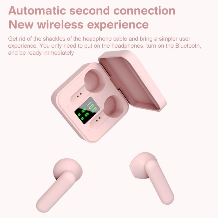 Digital Display Sports Bluetooth Earphones - Semi-in-ear - Ete-16 Tws - Green 6