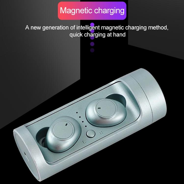 Wireless Touch Bluetooth Headset with Magnetic Charging - Automatic Pairing - Green 8