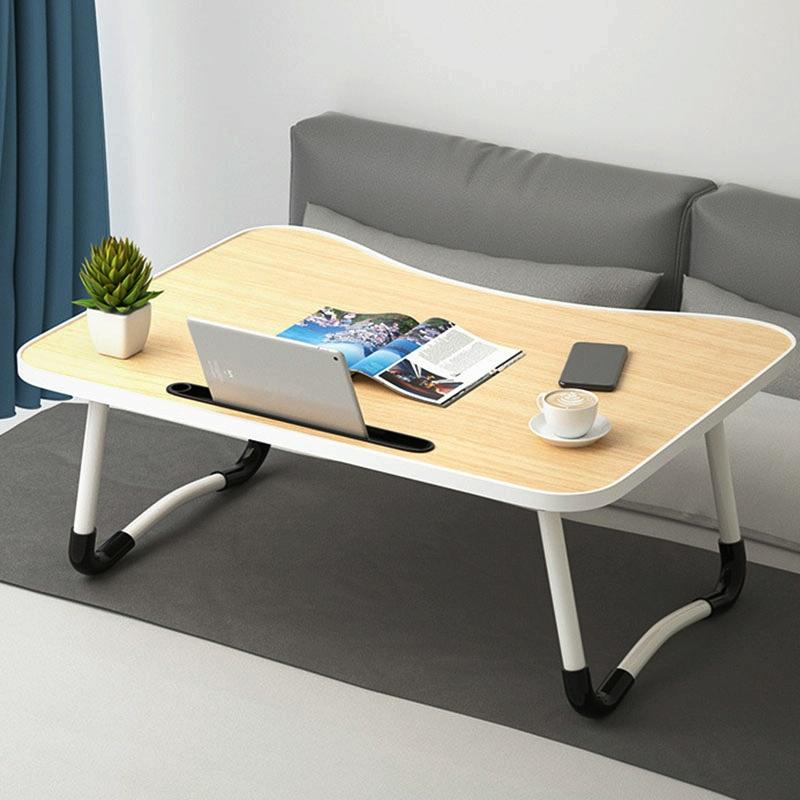 Adjustable Folding Laptop Desk with Non-slip Legs and Card Slot - Green 3