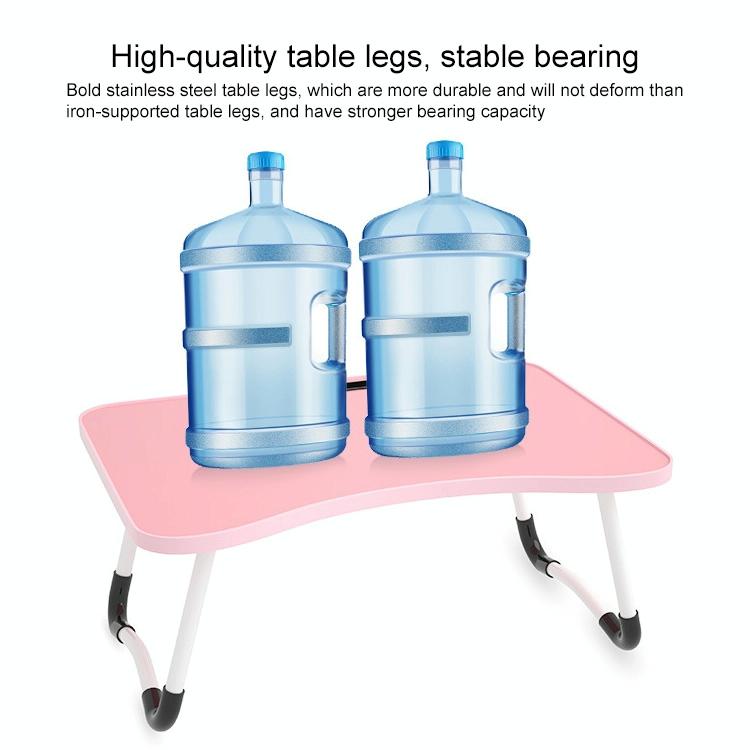 Adjustable Folding Laptop Desk with Non-slip Legs and Card Slot - Green 5