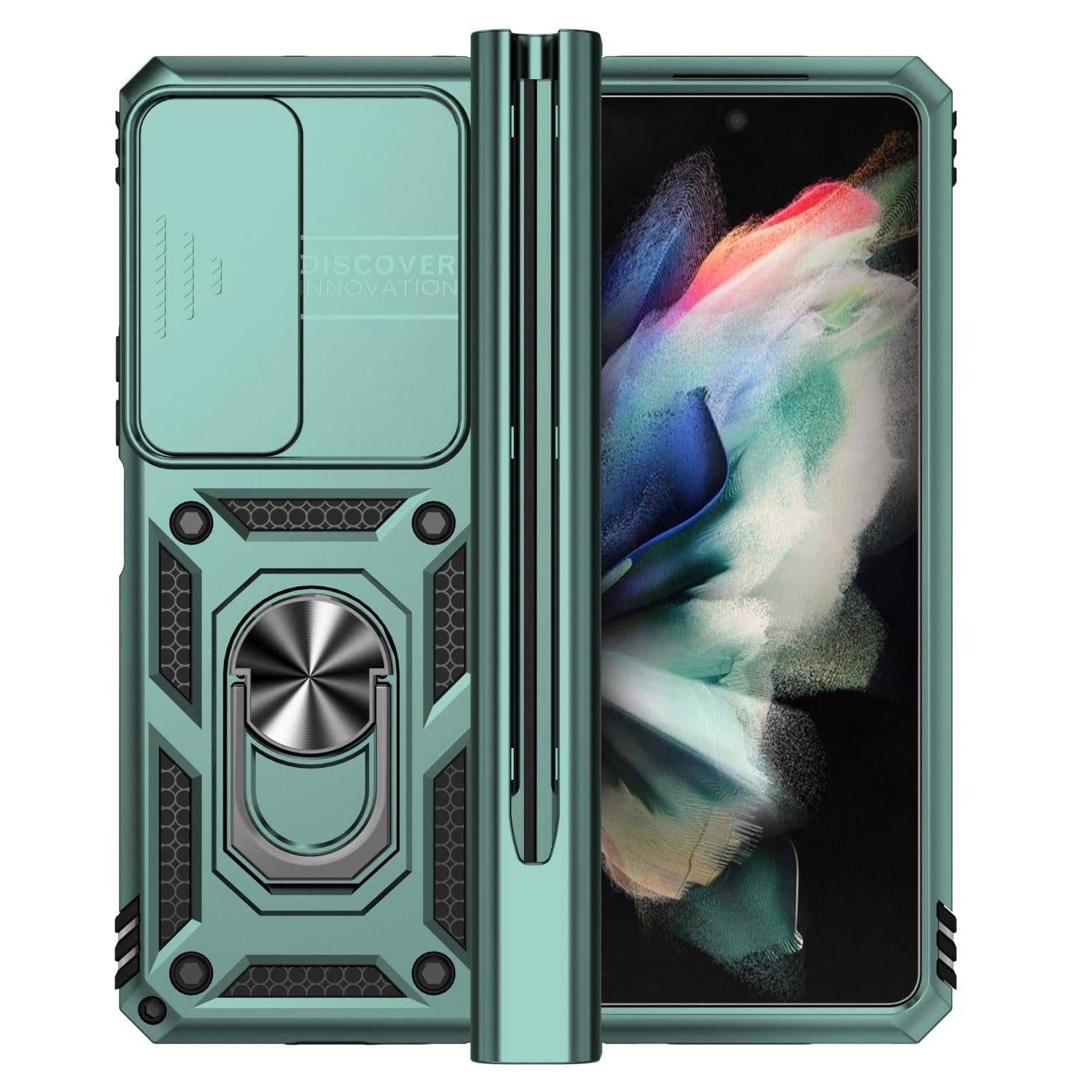 For Samsung Galaxy Z Fold4 5G Secure Sliding Case - Silver 3