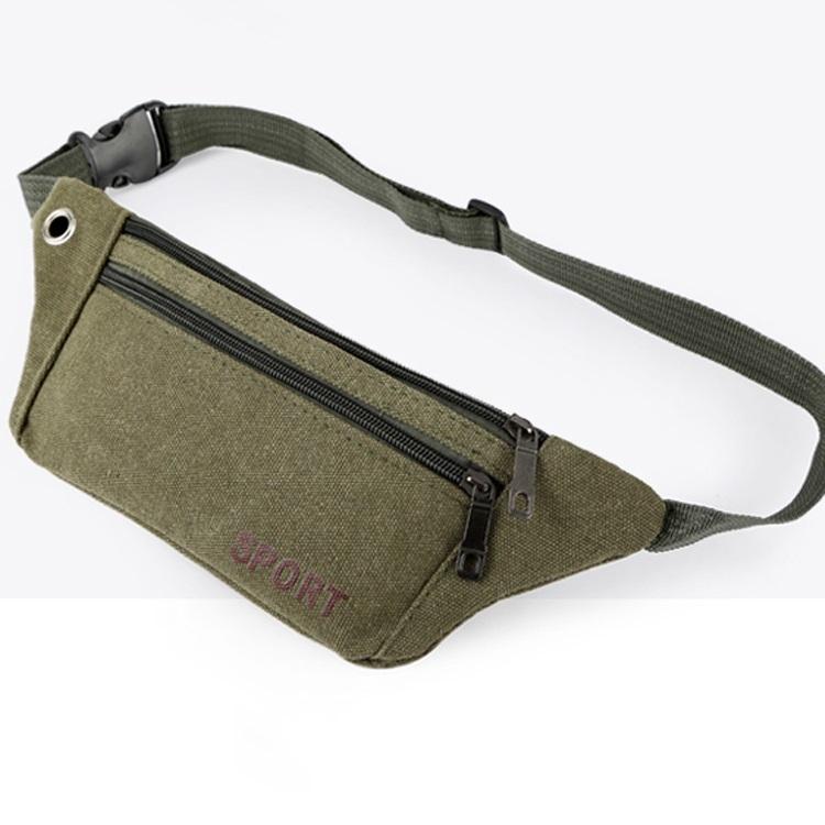 Versatile Canvas Shoulder Bag - Green 9
