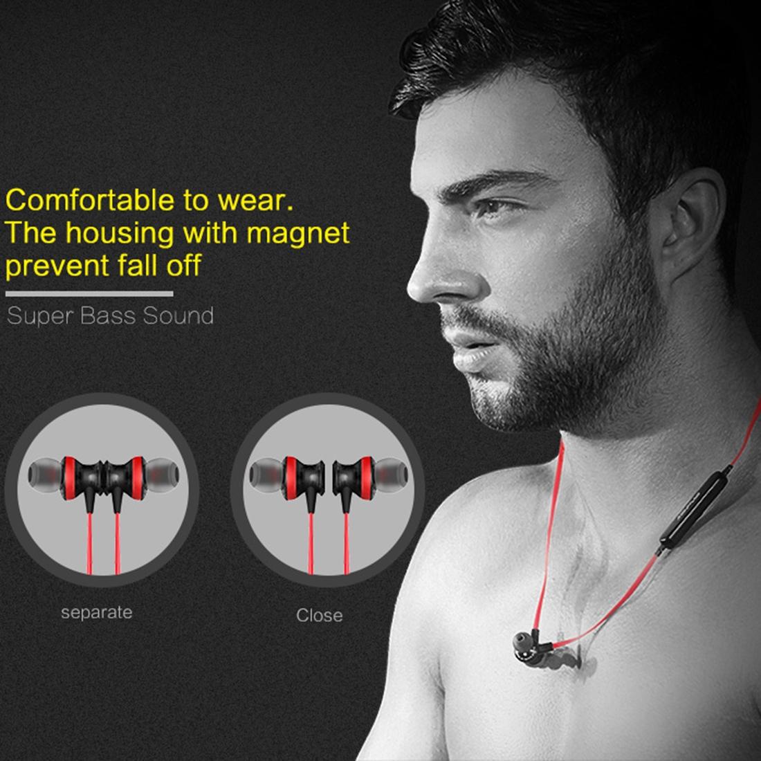 Wireless Magnetic Sport Earphones with Bluetooth Control 10