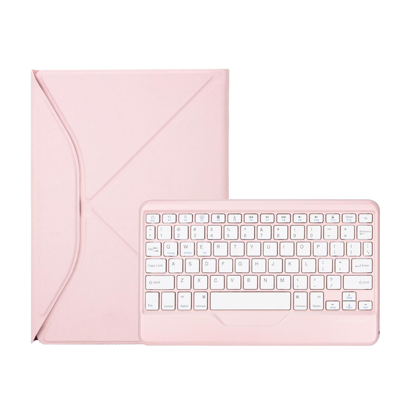 Bluetooth Keyboard Leather Tablet Case With Pen Slot - Green 8