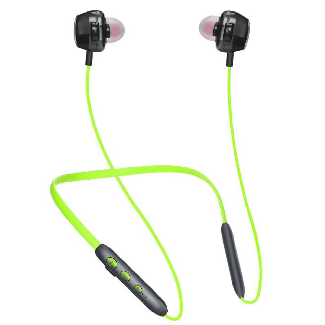 Wireless Bluetooth Earphones with High-fidelity Mic - 5.0 - Green 3