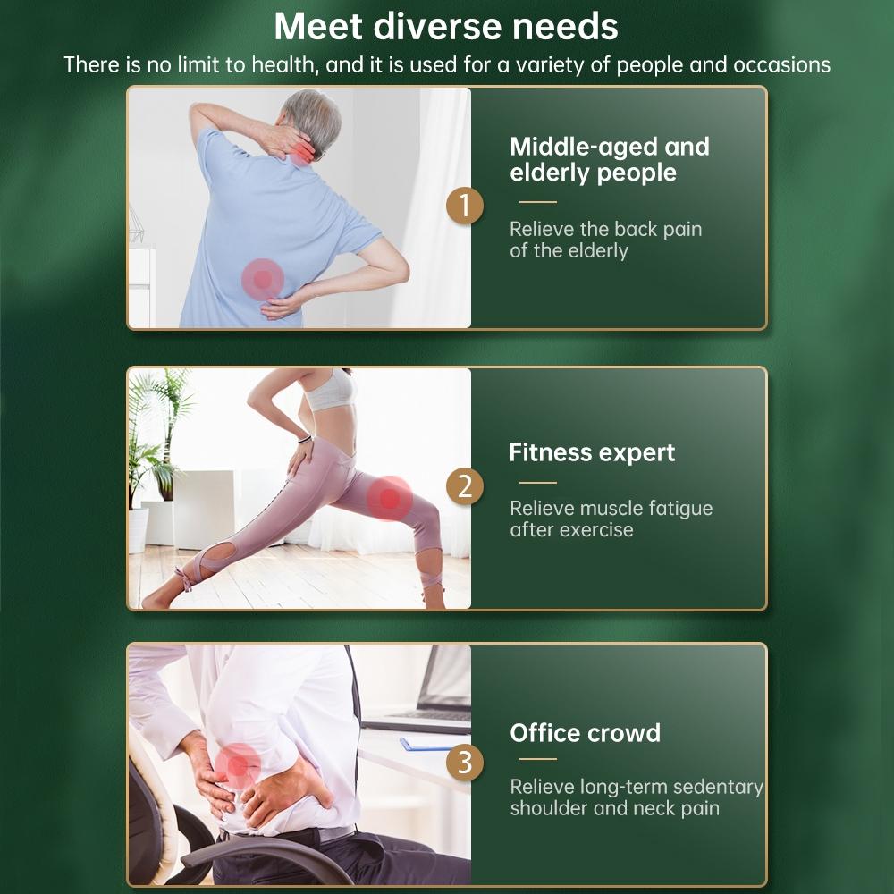 4-Head Portable Muscle Massage Gun For Sports - Green 7