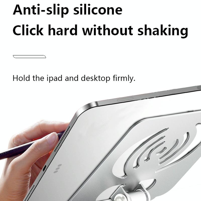 Foldable Rotating Laptop / Tablet Stand - Aluminum Alloy - Green 5